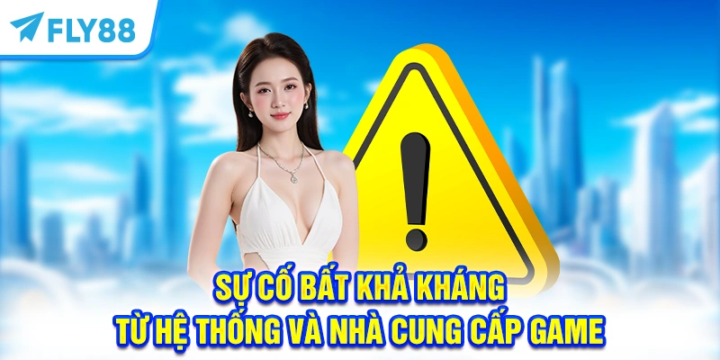 Sự cố bất khả kháng từ hệ thống và nhà cung cấp game